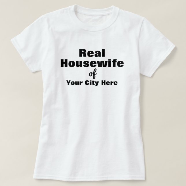 Camiseta El ama de casa real personaliza (Diseño del anverso)