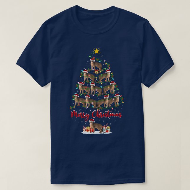 Camiseta El amante abisiniano coincidiendo con la Navidad d (Diseño del anverso)