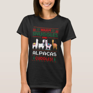 Camiseta El amante de la Alpaca Pajama Cute Llama Navidades