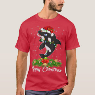 Camiseta El amante de la ballena asesina de Santa Hat