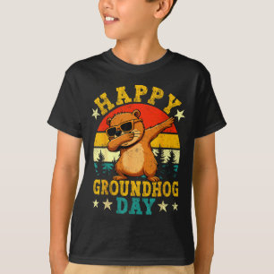 Camiseta El amante de la marmota haciendo dab vintage anima