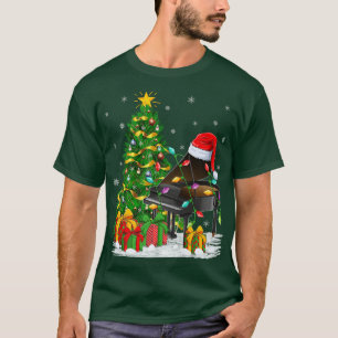 Camiseta El amante de la música piano que combina con Santa