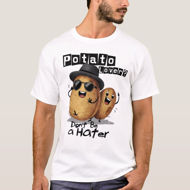 Camiseta El amante de la patata no sea un detector (Anverso)