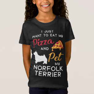 Camiseta El amante de la pizza de Norfolk Terrier