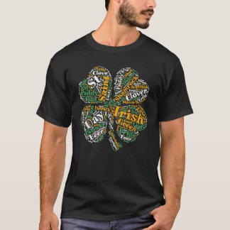 Camiseta El amante de las cuatro hojas de Irlanda Shamrock 