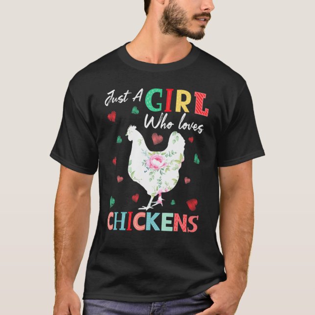 Camiseta El amante de los animales de pollo es sólo un Chic (Anverso)