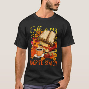 Camiseta El amante de los libros de Vibes de otoño deja a l