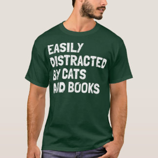 Camiseta El Amante De Los Libros Distraídos Fácilmente Por 