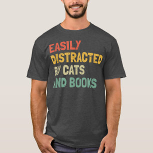 Camiseta El Amante De Los Libros Distraídos Fácilmente Por
