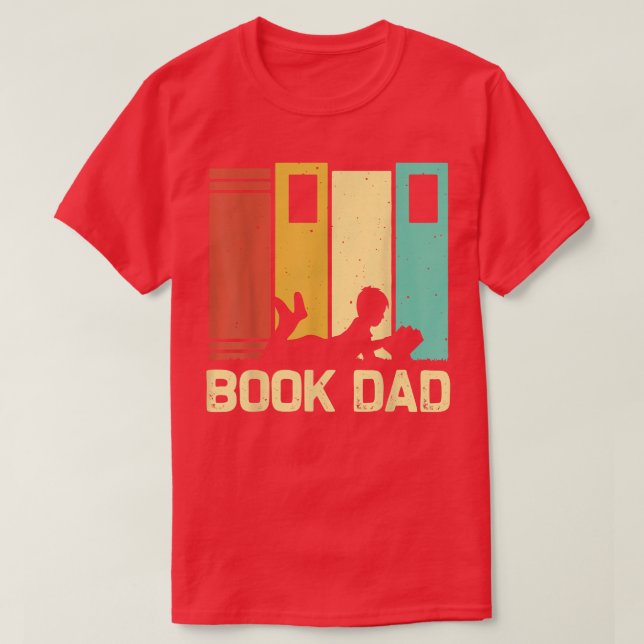 Camiseta El amante de los libros divertidos diseña a papá L (Diseño del anverso)