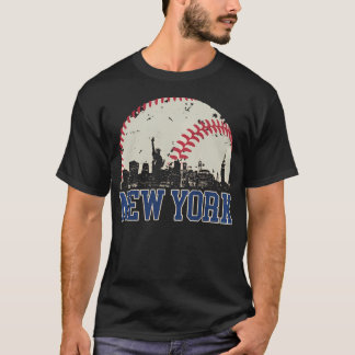 Camiseta El amante del béisbol retro de Nueva York se reuni