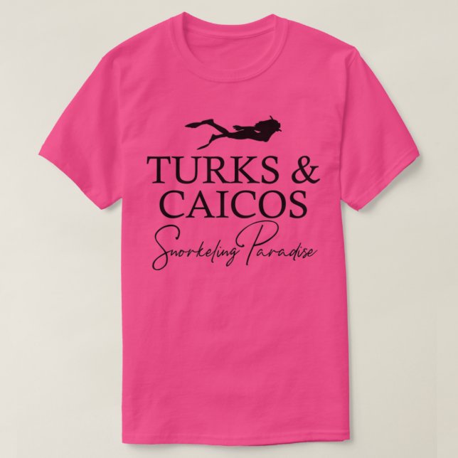 Camiseta El amante del buceo con tubo en Turcas y Caicos (Diseño del anverso)