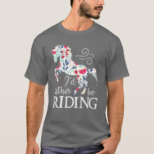 Camiseta El Amante Del Caballo Prefiere Estar Montando Caba