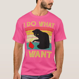 Camiseta El amante del gato gracioso Meowy Cat Hago lo que 