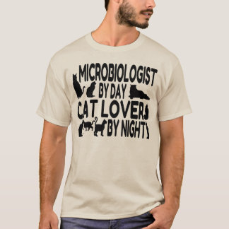 Camiseta El amante del gato microbiólogo