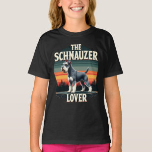 Camiseta El amante del Schnauzer - Diseño retro de perro