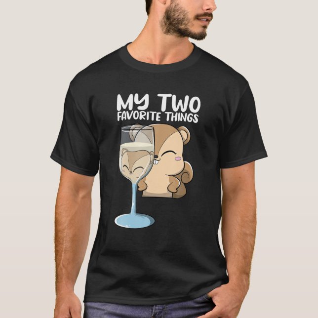 Camiseta El Amante Del Vino Y La Ardilla Cuesta El Reflecti (Anverso)