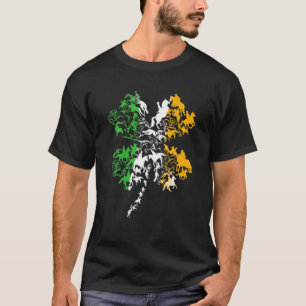 Camiseta El amante ecuestre St Patricks Day Clover Leaf Irl