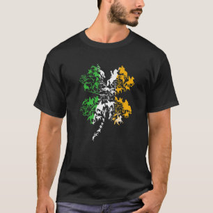 Camiseta El amante ecuestre St Patricks Day Clover Leaf Irl