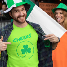 El amante verde Shamrock Irish Cheers St Patrick's