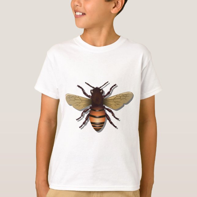 Camiseta El amarillo adaptable manosea la abeja (Anverso)