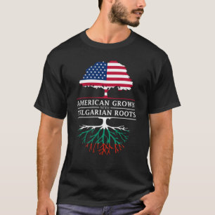 Camiseta El americano crecido con el búlgaro arraiga  
