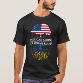 Camiseta El americano crecido con el ucraniano arraiga  