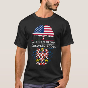 Camiseta El americano crecido con Moravian arraiga