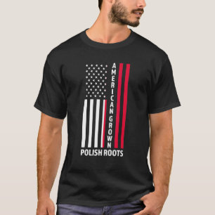 Camiseta El americano cultivó raíces polacas polacas