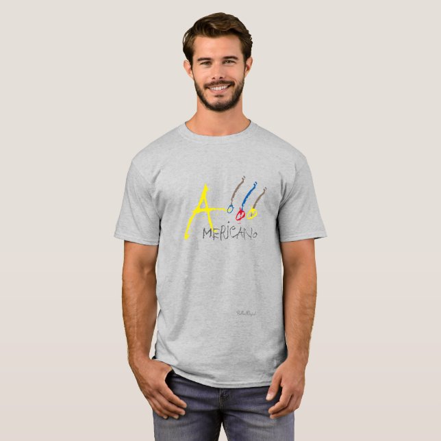 Camiseta El Americano Gray (Anverso completo)