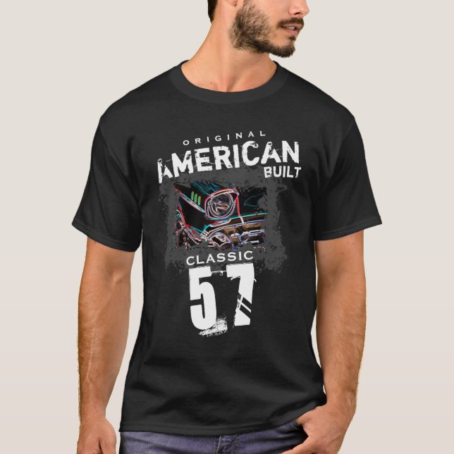 Camiseta El americano original construyó el frente del (Anverso)
