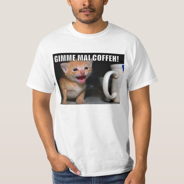 Camiseta ¡El AMI COFFEH de Gimme! (Anverso)