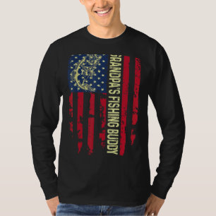 Camiseta El amigo pesquero del abuelo, Guay, joven y patrio