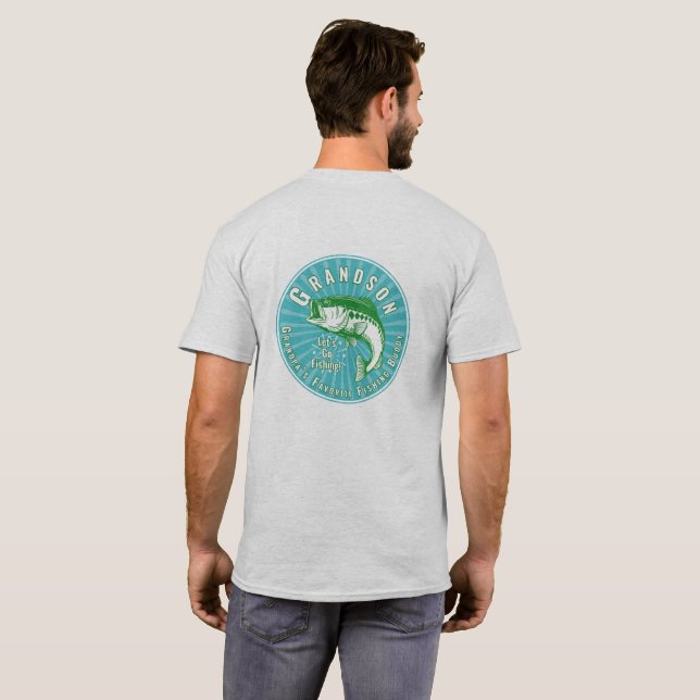 Camiseta El amigo pesquero favorito del abuelo (Reverso completo)