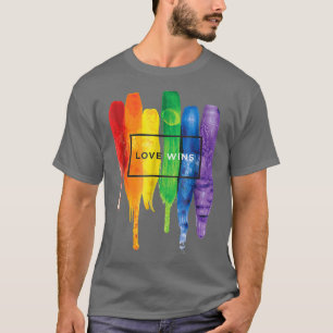 Camiseta El amor a las acuarelas gana la tipografía de pint