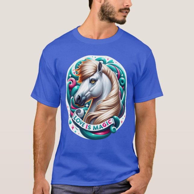 Camiseta El amor a los caballos es un niño mágico (Anverso)