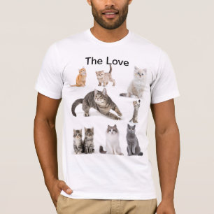 Camiseta El amor a los gatos