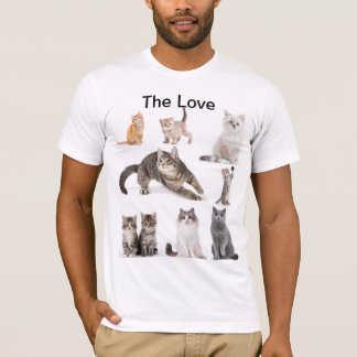 Camiseta El amor a los gatos