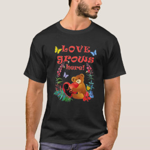 Camiseta El Amor Adorable Crece Aquí La Maternidad Pro Vida