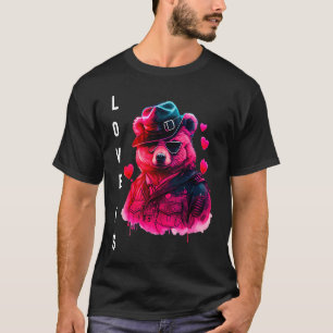 Camiseta El amor adorable es con el El día de San Valentín 