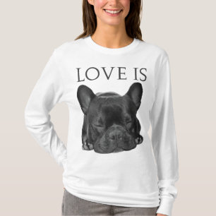 Camiseta El amor al Bulldog francés es un regalo de mamá de