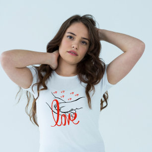 Camiseta El amor al gato de San Valentín