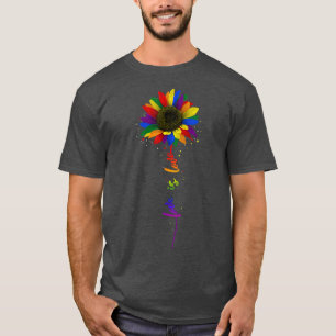 Camiseta El amor al girasol arco iris es amor por la lesbia