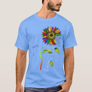 Camiseta El amor al girasol arco iris es amor por la lesbia