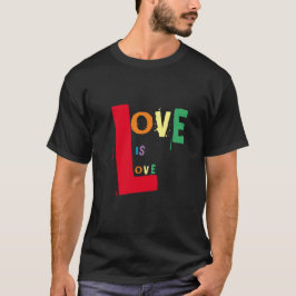 Camiseta El amor arcoiris es amor para los negros