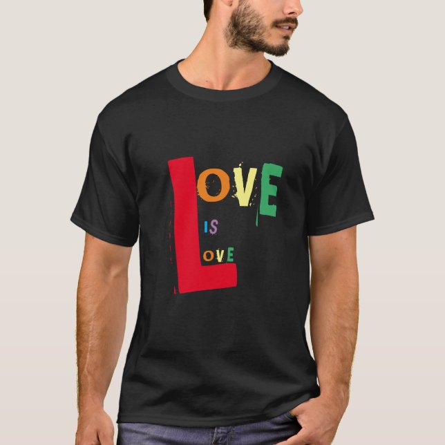 Camiseta El amor arcoiris es amor para los negros (Anverso)