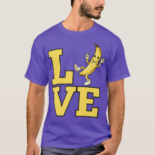 Camiseta El amor bananero por la fruta bananera divertido b