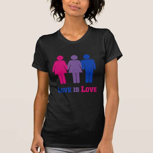 Camiseta El amor bisexual es amor (Anverso)