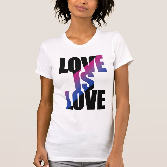 Camiseta El amor bisexual es amor (Anverso)