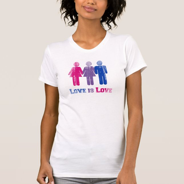 Camiseta El amor bisexual es amor apenado (Anverso)